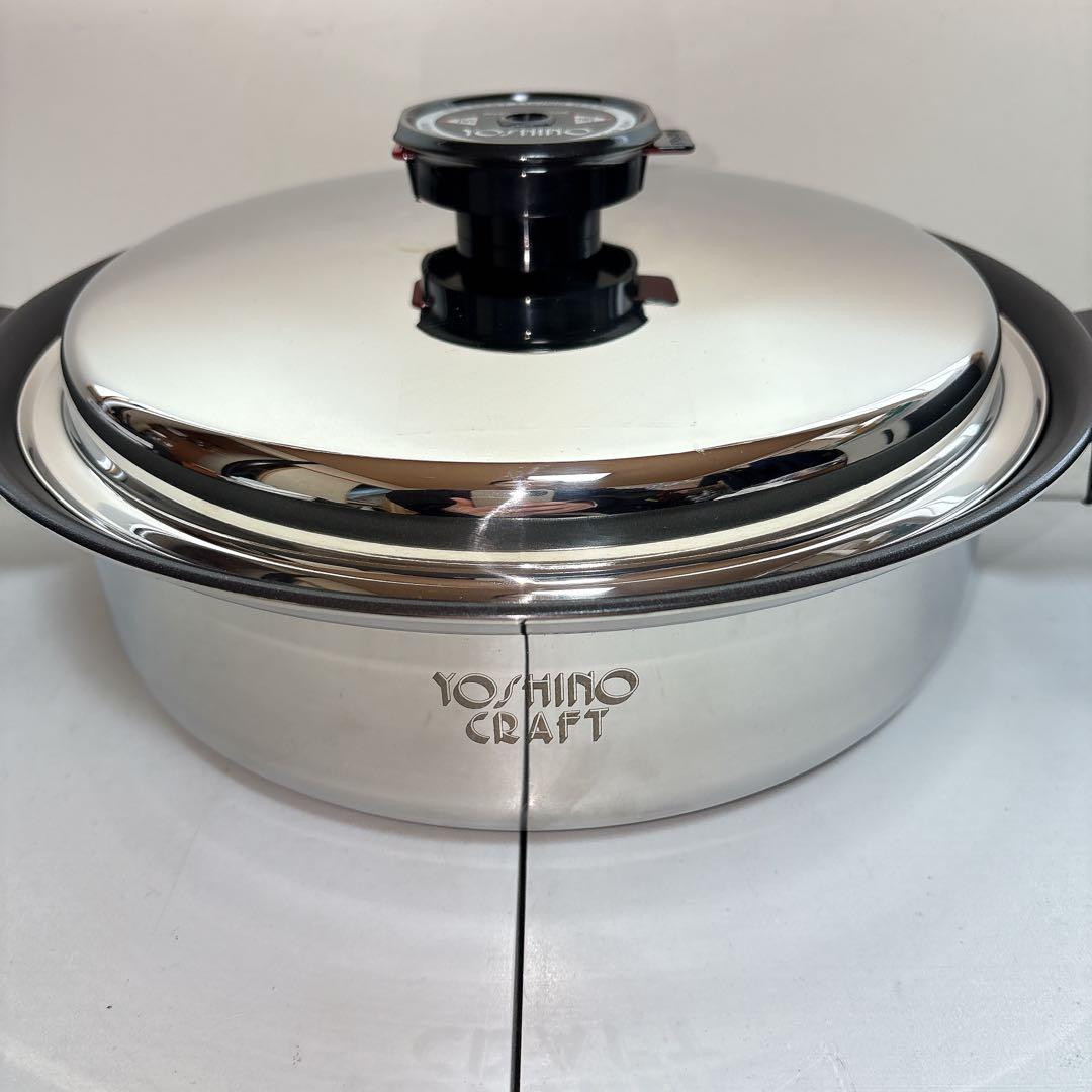 未使用】ヨシノクラフト 7層構造両手浅鍋 3.9L 24cm - メルカリ