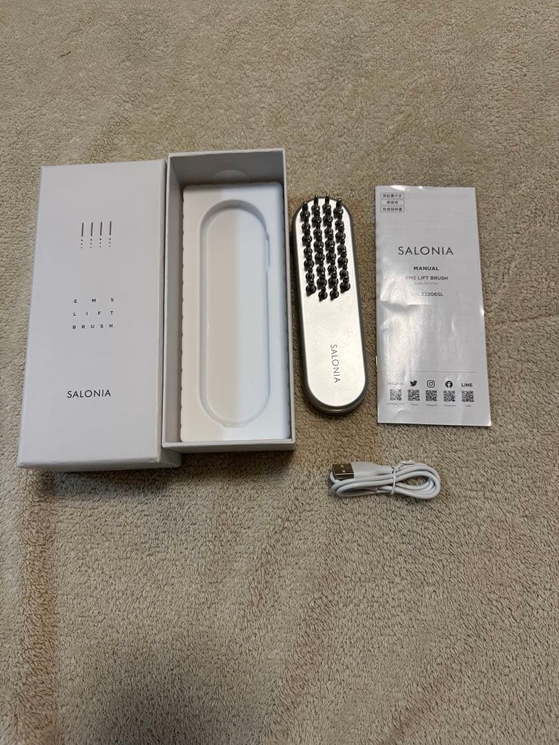SALONIA 美顔器 USBケーブル付 Amazon.co.jp: SALONIA サロニア EMS リフトブラシ 電気ブラシ 美顔器