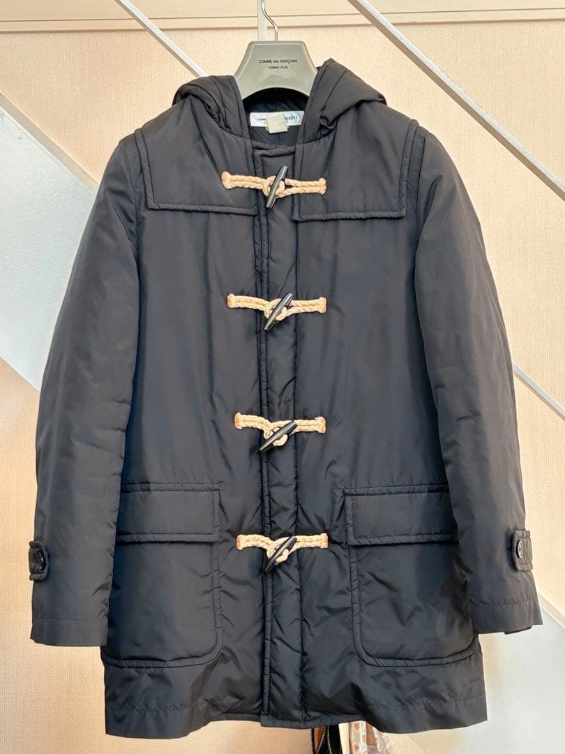 ［美品］COMME des GARÇONS SHIRT ダッフルコート Ｓ　BK COMME des GARCONS SHIRT - COMME des GARCONS SHIRT 中綿 ナイロン