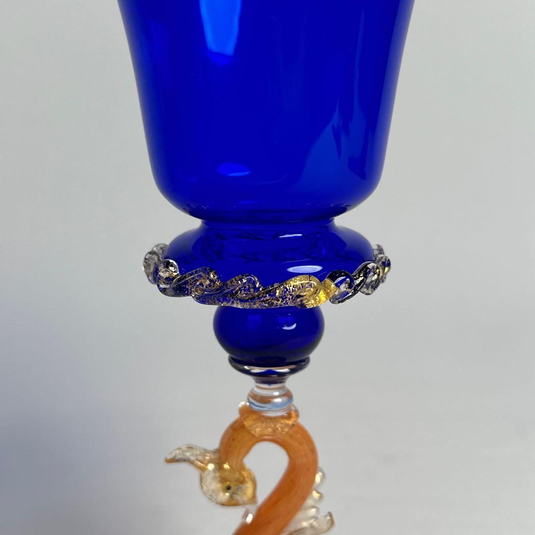 超希少】Elite Mrano ヴェネチアンガラス ムラーノガラス 金彩 白鳥