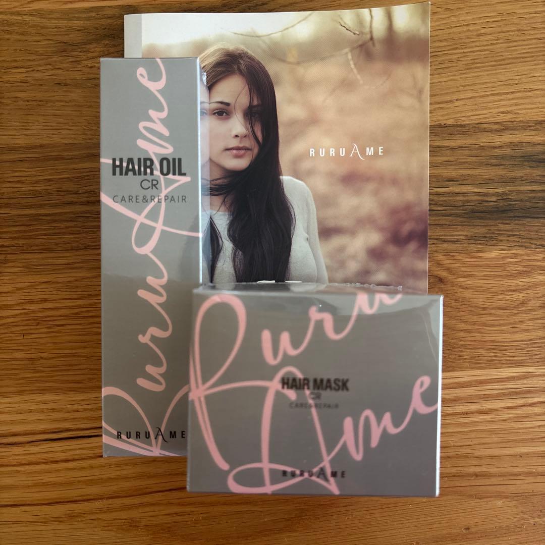 RURUME ヘアオイルCR 100ml & ヘアマスクCR 200g セット RURUME ヘアオイルCR 100ml & ヘアマスクCR 200g セット