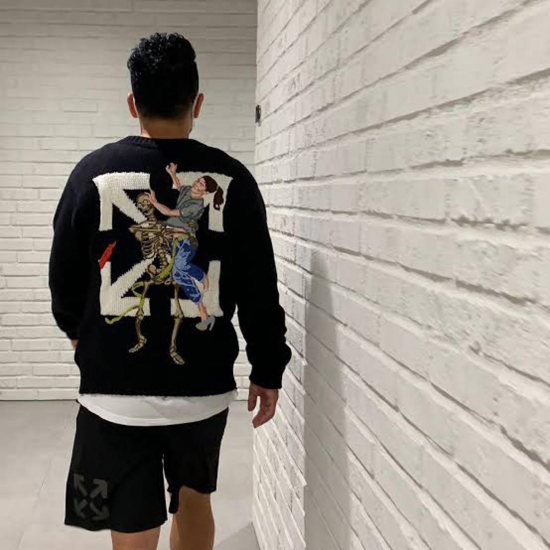 希少】OFF-WHITE パスカルニット セーター 宮川大輔着用 - メルカリ