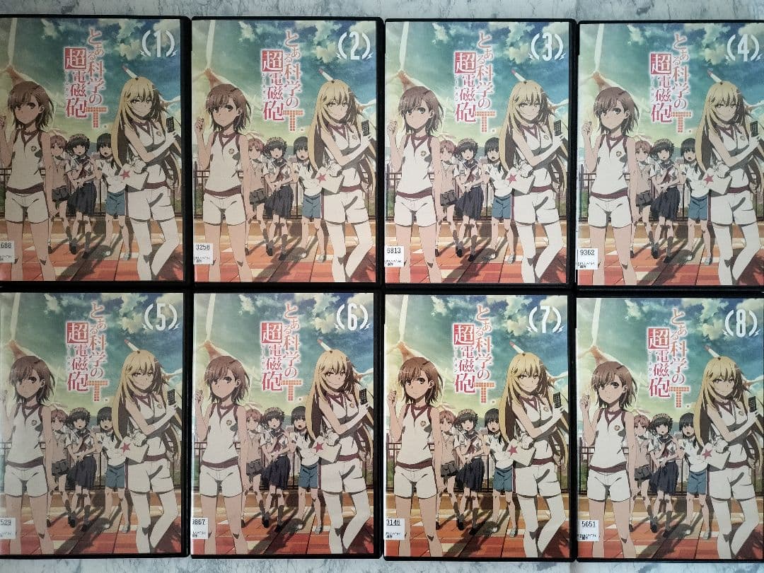 DVD　とある 禁書目録 1.2.3期、一方通行、超電磁砲1.2.3期　全66巻