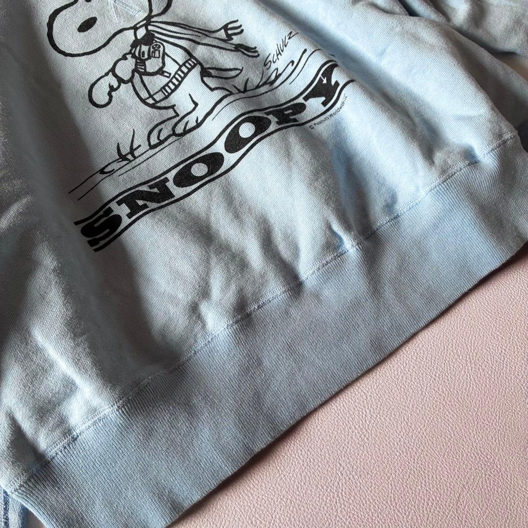 バズリクソンズ BEAMS BOY 別注 クルースウェット スヌーピー サックス