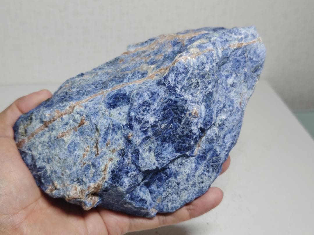 ソーダライト 1.4kg ラピスラズリ 原石 鑑賞石 自然石 鉱物 誕生石 水石
