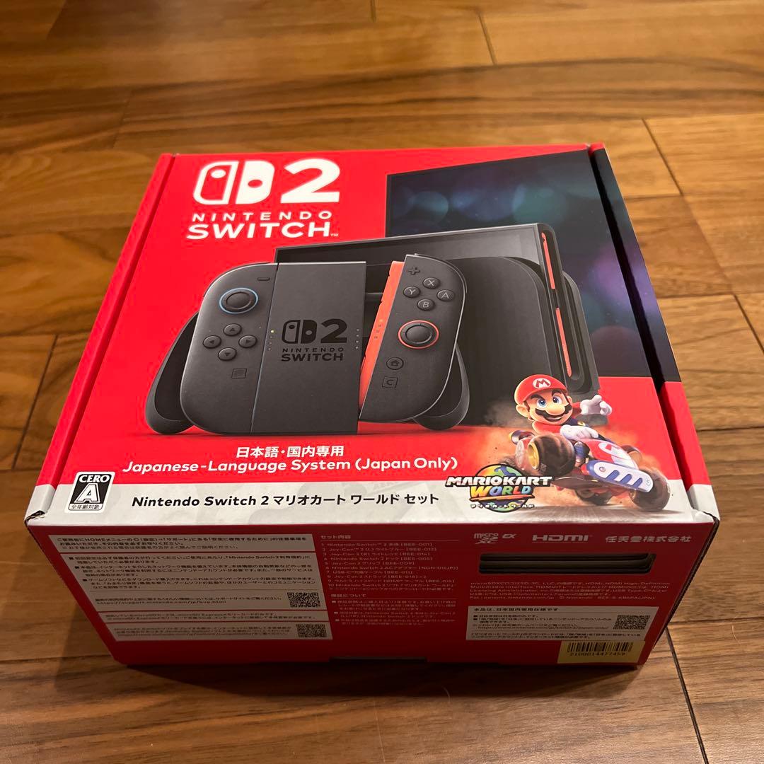 Switch2 国内版マリオカートワールドセット（定価53980円）即日発送 Nintendo Switch 2 マリオカート ワールドセット 日本語・国内専用」の