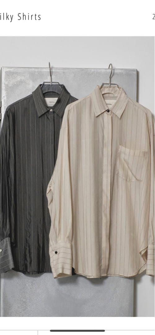 TODAYFUL Stripe Silky Shirts