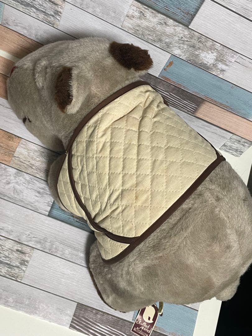 タグ付 三英 貿易 ぬいぐるみ カバ レア物 当時物 昭和レトロ