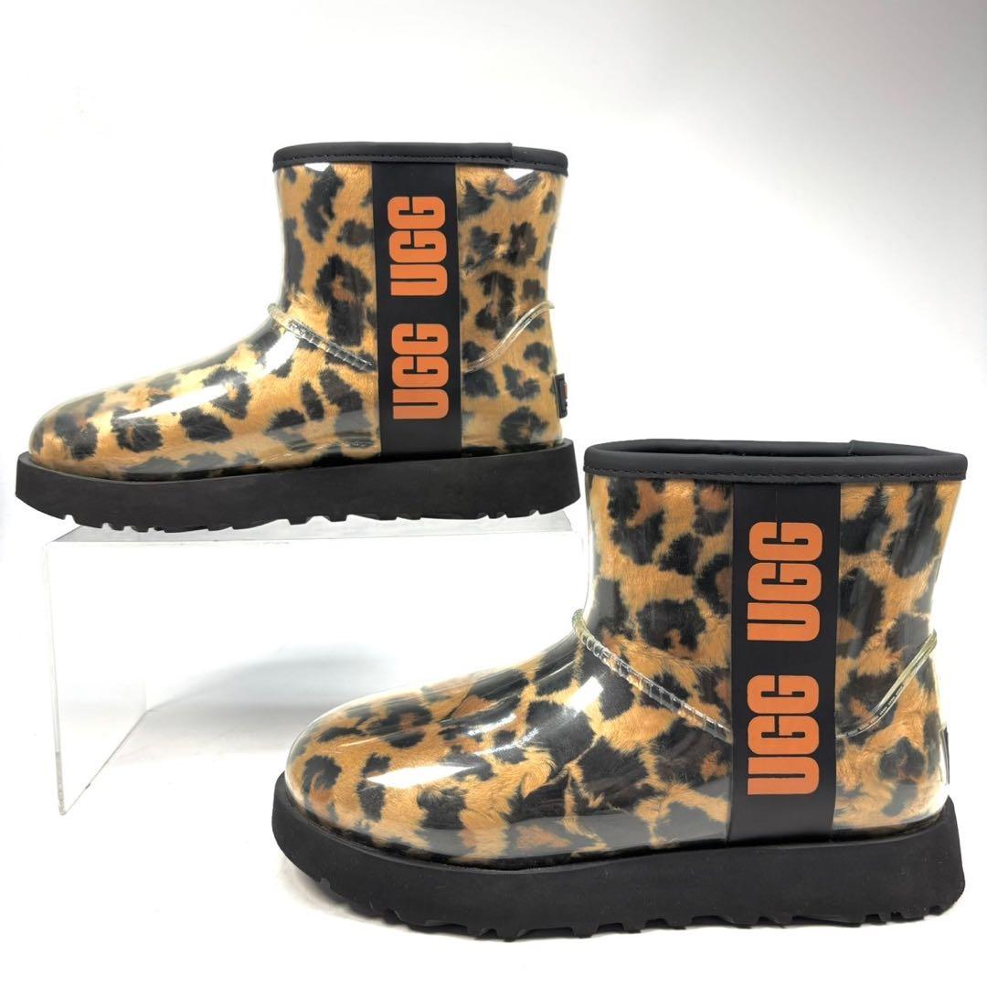UGG アグ レインブーツ レオパード ヒョウ柄 ムートン 22 - メルカリ