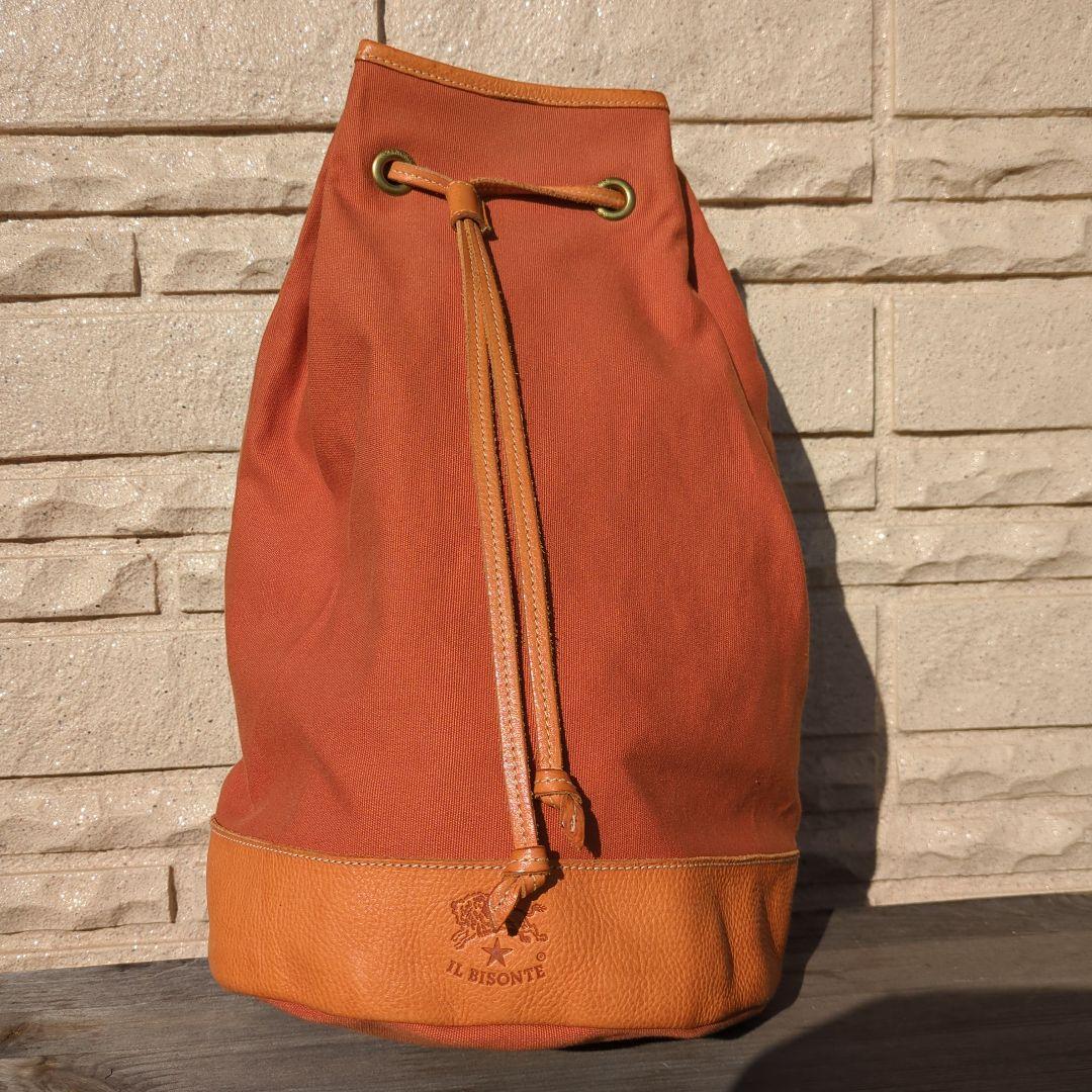 希少！IL BISONTE イルビゾンテ　ボンサック 巾着型ワンショルダーバッグ ◇【国内正規販売店】[410055]IL BISONTE(イルビゾンテ)巾着型