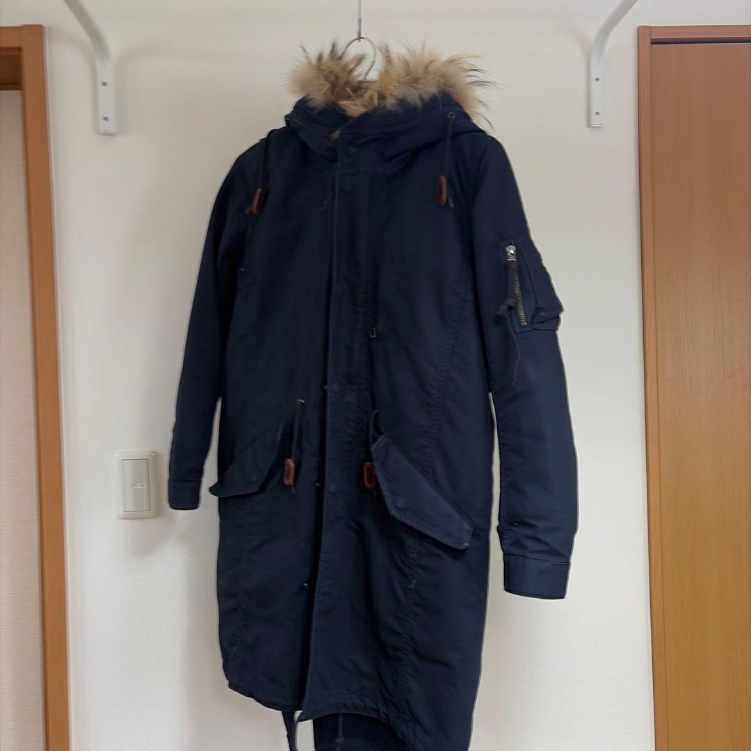 AMERICAN RAG CIE ネイビーモッズコート S - メルカリ