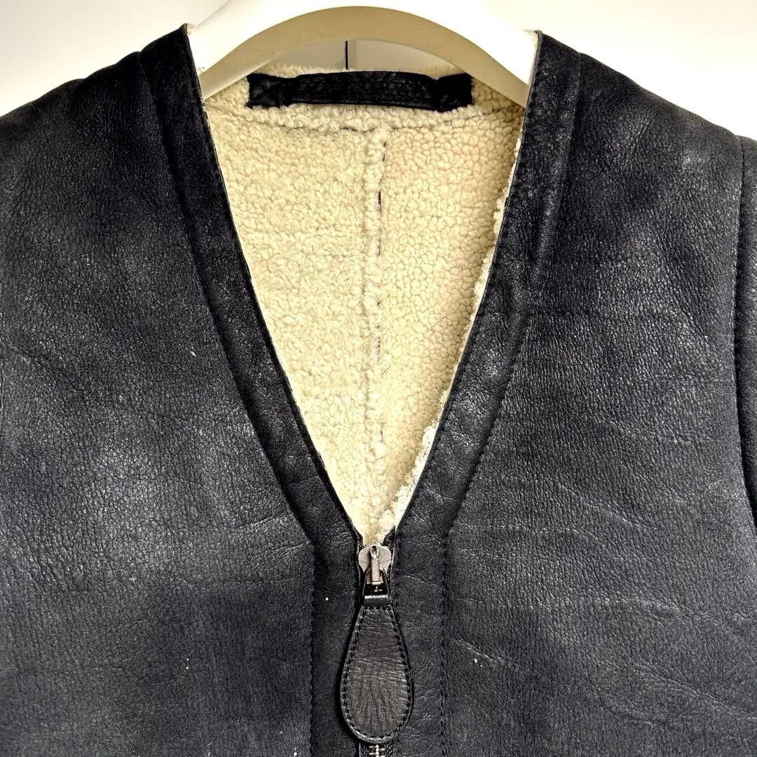 希少 本人期 Maison Margiela 初期 ムートンベスト黒 ブラック - メルカリ