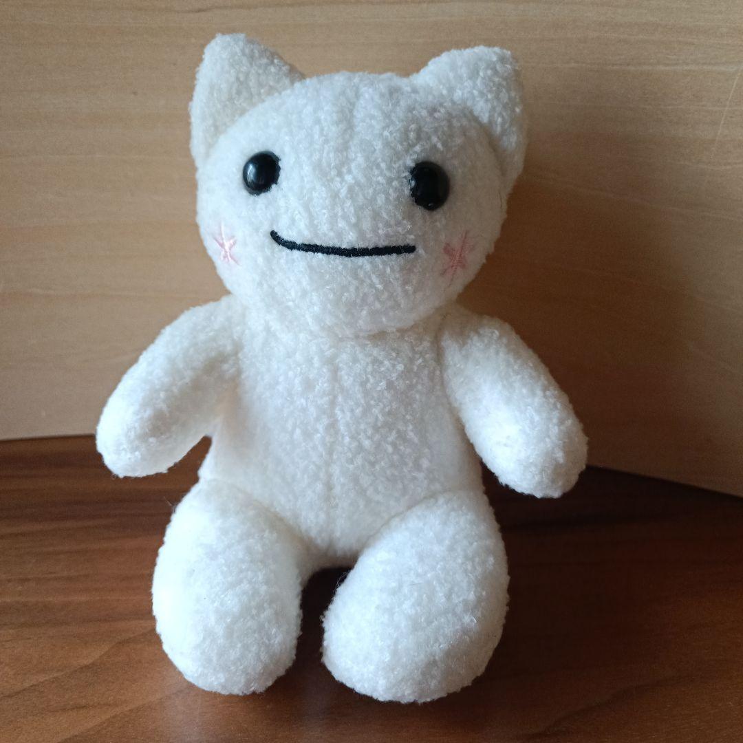 レトロ 2ちゃんねる にちゃんねる モナー しぃ しー 白猫 ぬいぐるみ