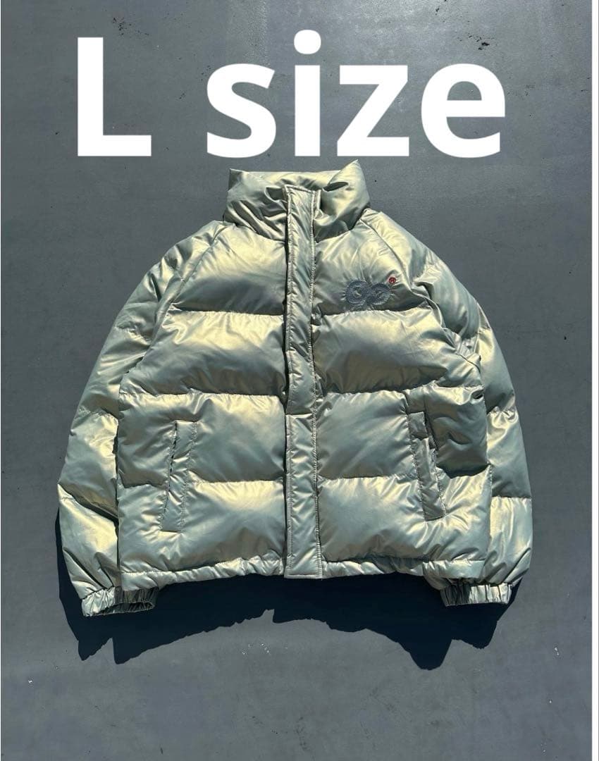 9090 Logo Rich Puffer Jacket L - メルカリ