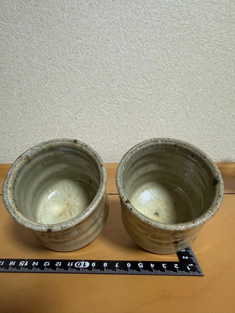 井上東也作 唐津焼 湯呑 コップ 陶磁器 骨董 こつとう - メルカリ