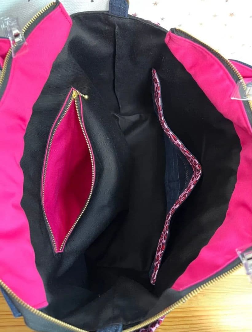 マリン様専用大きめトートリメイクバッグ（LL）No.859☆ショルダー紐4cm