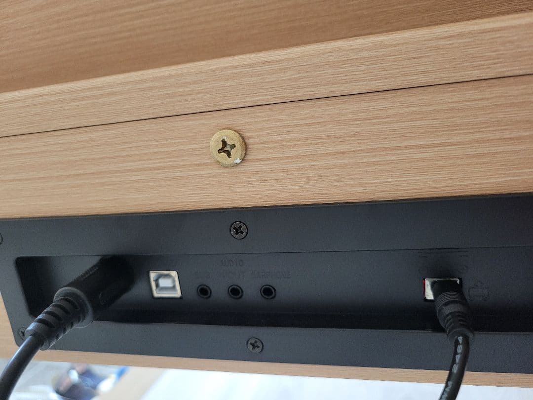 電子ピアノ 88鍵盤 ハンマーアクション鍵盤 木製スタイル ベージュ 3本