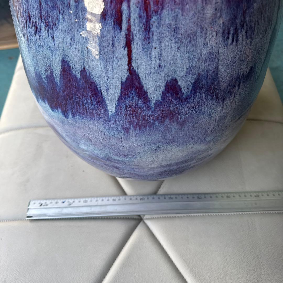 陶器製花瓶 紫と青のグラデーション - メルカリ