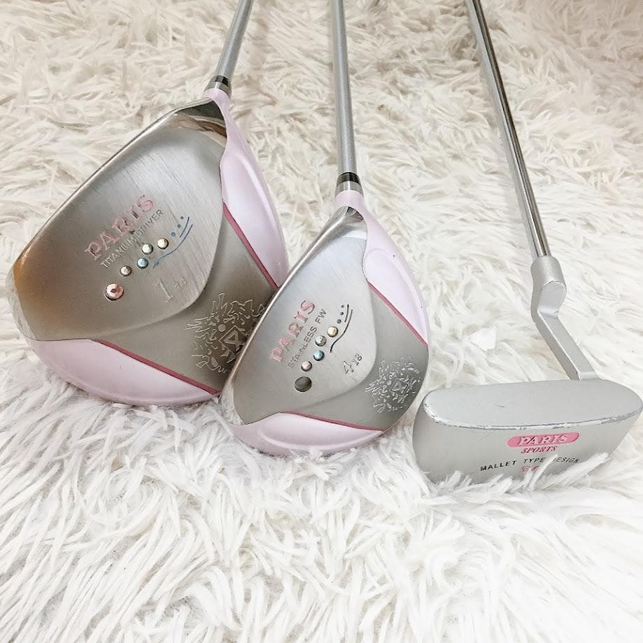 PARIS ゴルフセットレディース パリス キャディーバッグ ホワイト