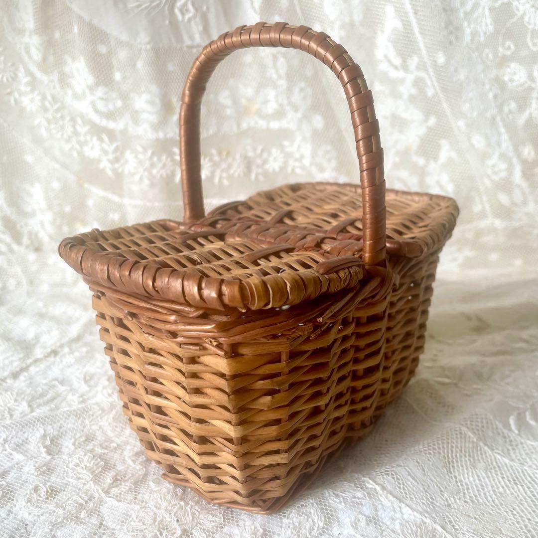 mois様専用☆2点おまとめ スクエアドールパニエ フランスアンティーク&布花