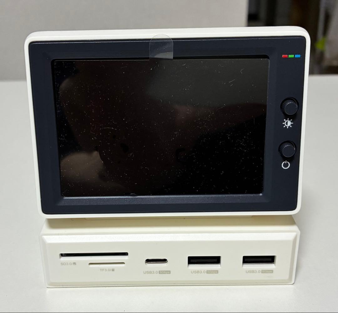 HAGIBIS 超小型モニター Amazon.com: Hagibis 3.5inch IPS USB Mini Screen with USB C Hub