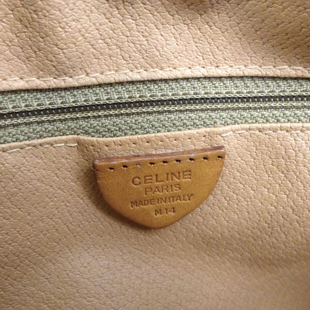 本物 □セリーヌ□サークルリング マカダム ブラウン 斜めがけ