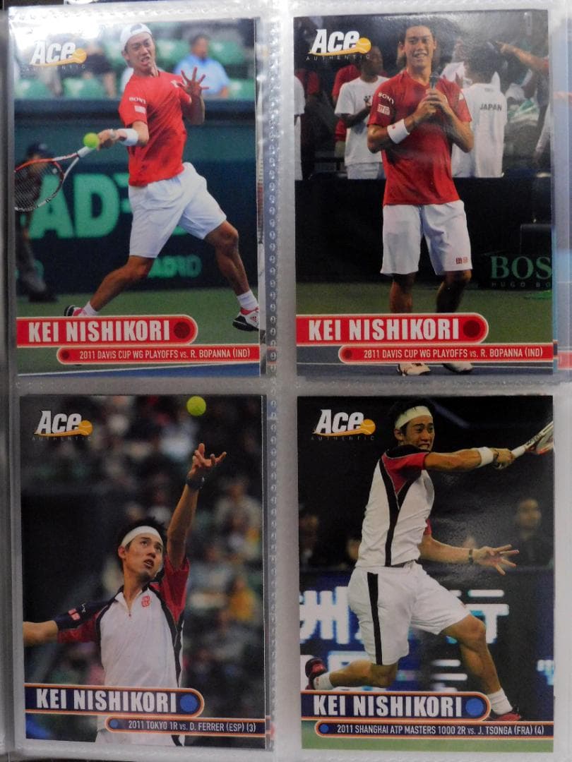 ACE 錦織圭 トレカ 31枚＋ 錦織圭/ジョコビッチ デュアルジャージ