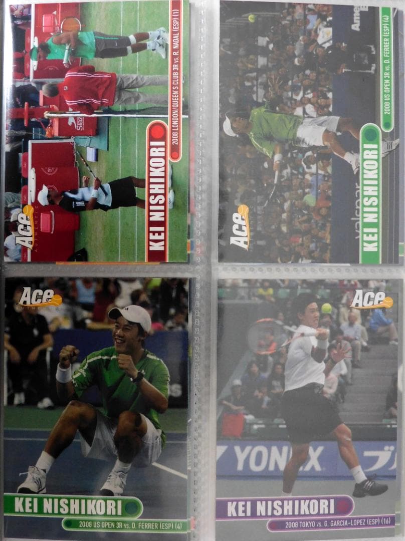 ACE 錦織圭 トレカ 31枚＋ 錦織圭/ジョコビッチ デュアルジャージ