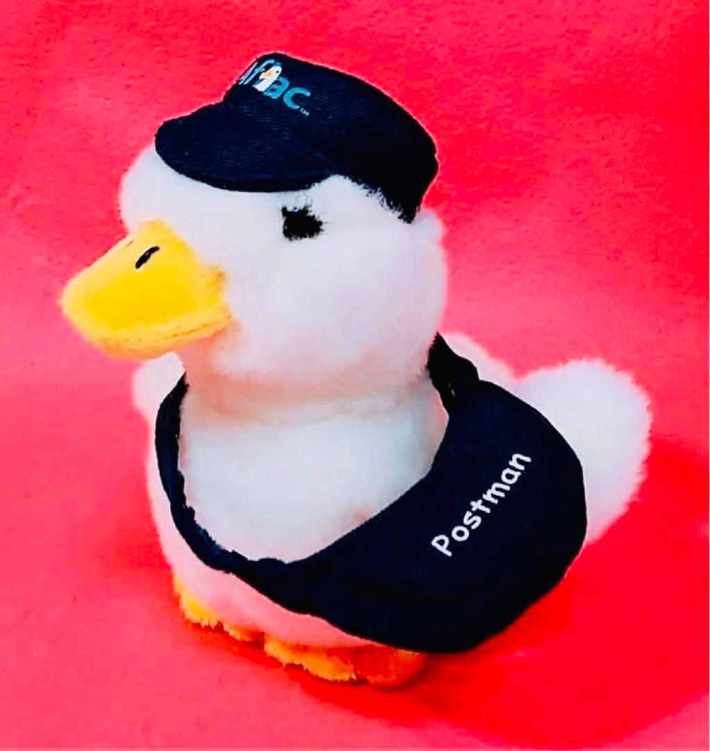 激レア初期アフラック生命保険会社アヒル当時物ぬいぐるみノベルティ