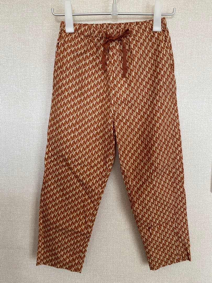 SALE❗️caramel ジオプリント柄　トラウザーパンツ 4色展開】「Backers」トラウザーパンツ ブラウン - 古着屋