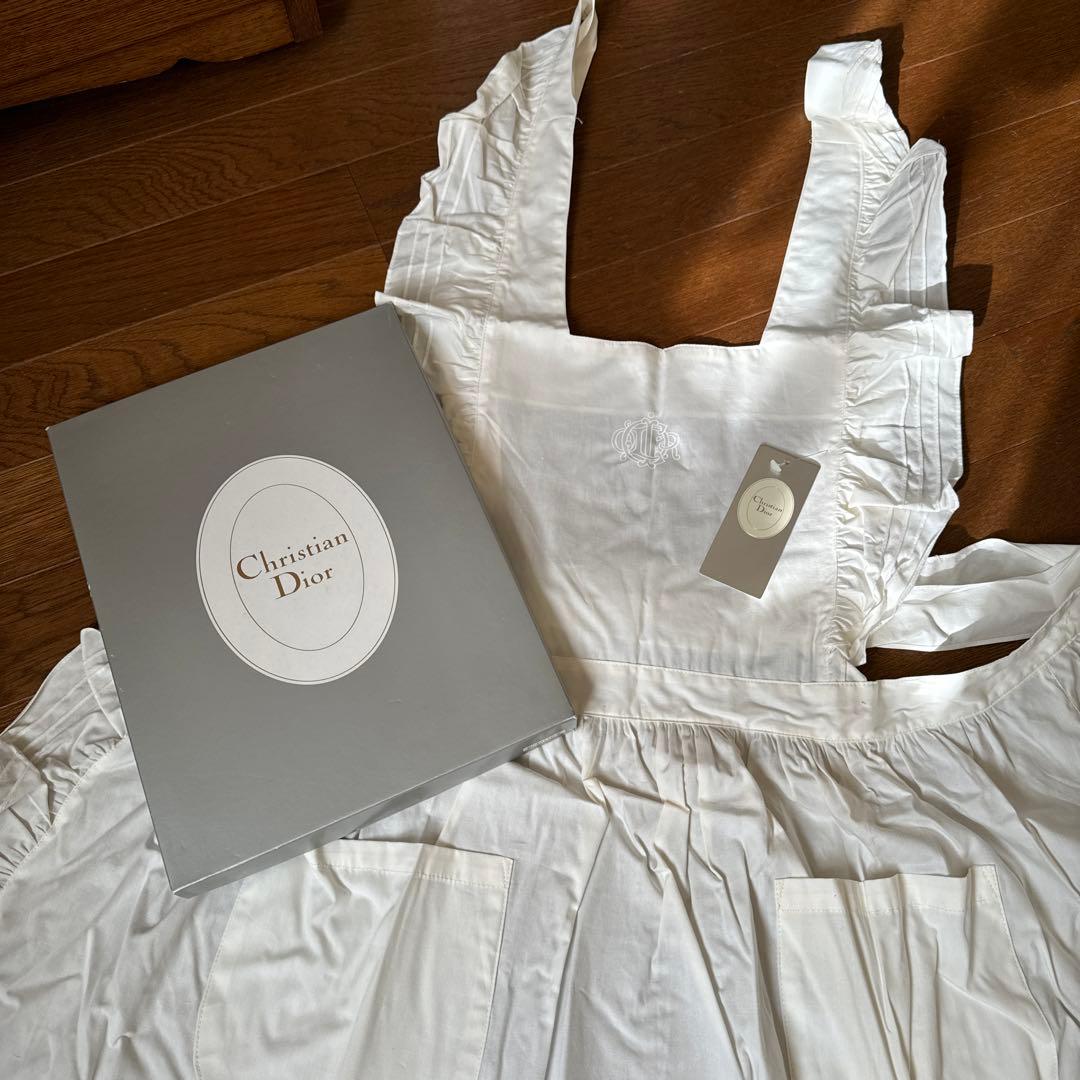 DIOR ディオール エプロン ホワイト アイボリー 新品未使用 - メルカリ