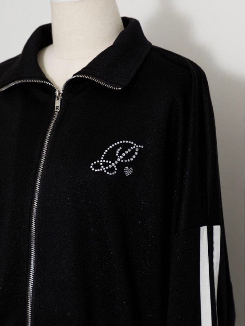 pium スタッフコラボアイテム ダブルラインビジュープリントジップ