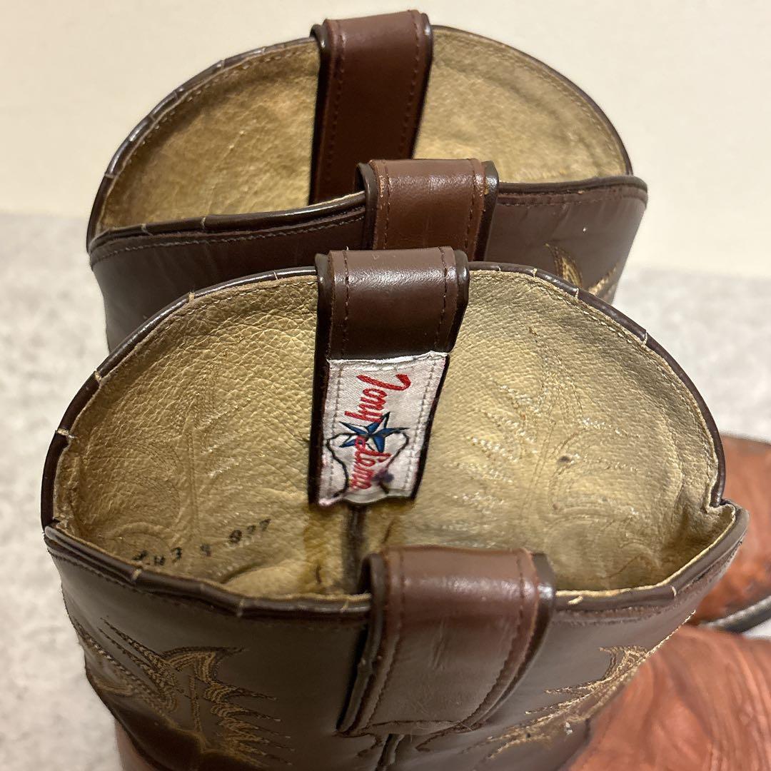 希少 Tony Lama ウエスタンブーツ 刺繍 リザードトゥ Y2K 25EE - メルカリ