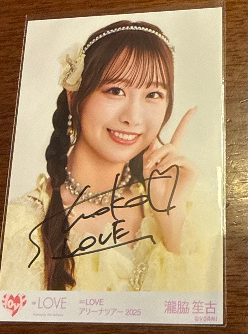 イコラブ 瀧脇笙古 生写真 直筆 魔法少女衣装 - メルカリ