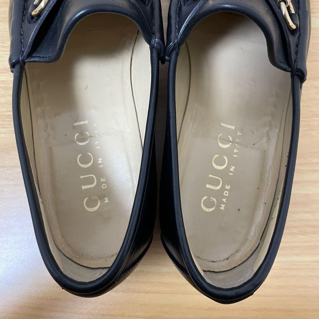 グッチ ホースビットローファー レザー ブラック 110 0009/2 41.5