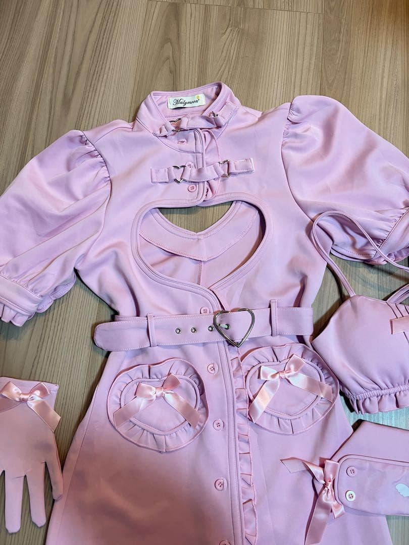 malymoon キャンディピンクナース《ハロウィンコスプレ6点セット》