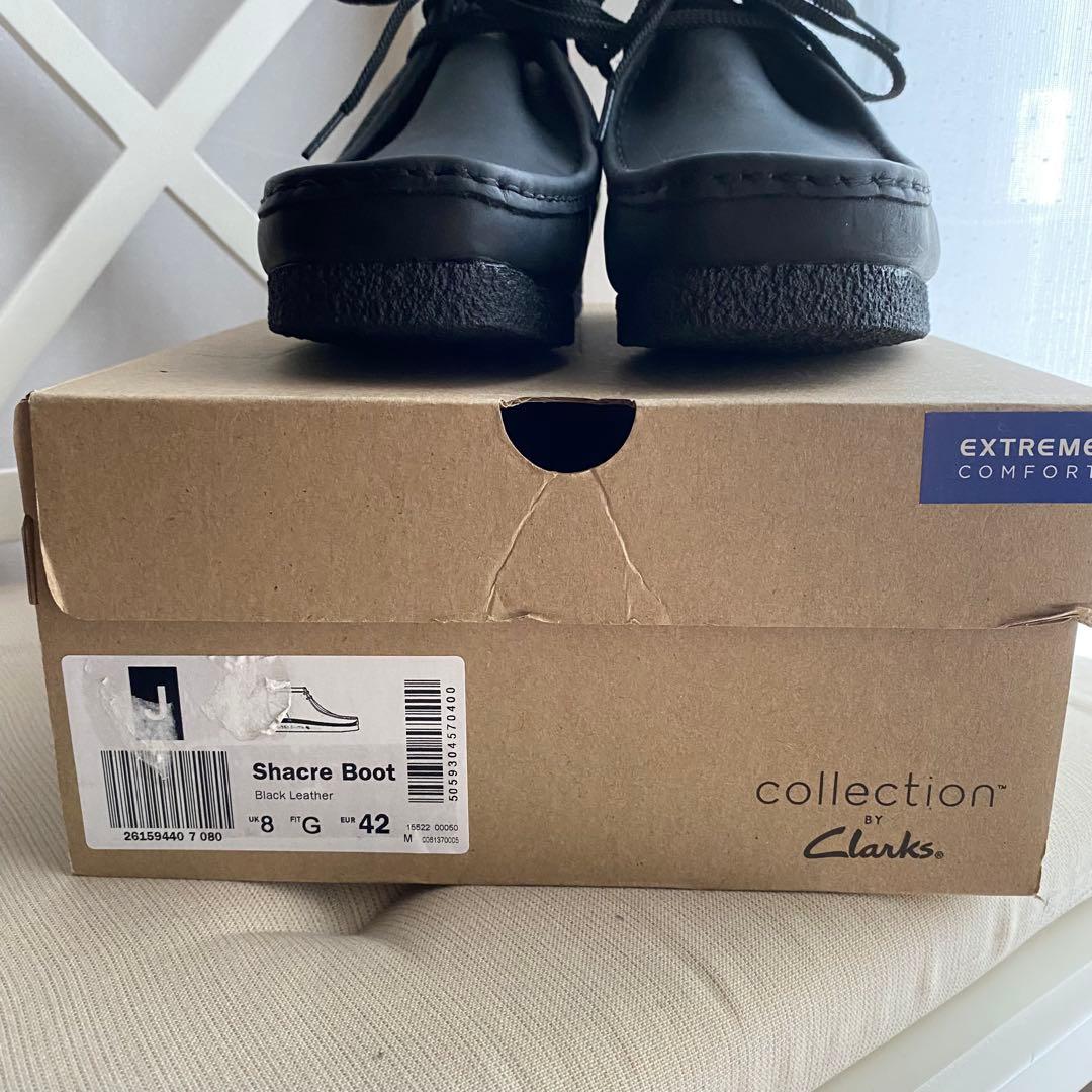 Clarks】クラークス シェイカーブーツ ワラビーブーツ ブラックレザー