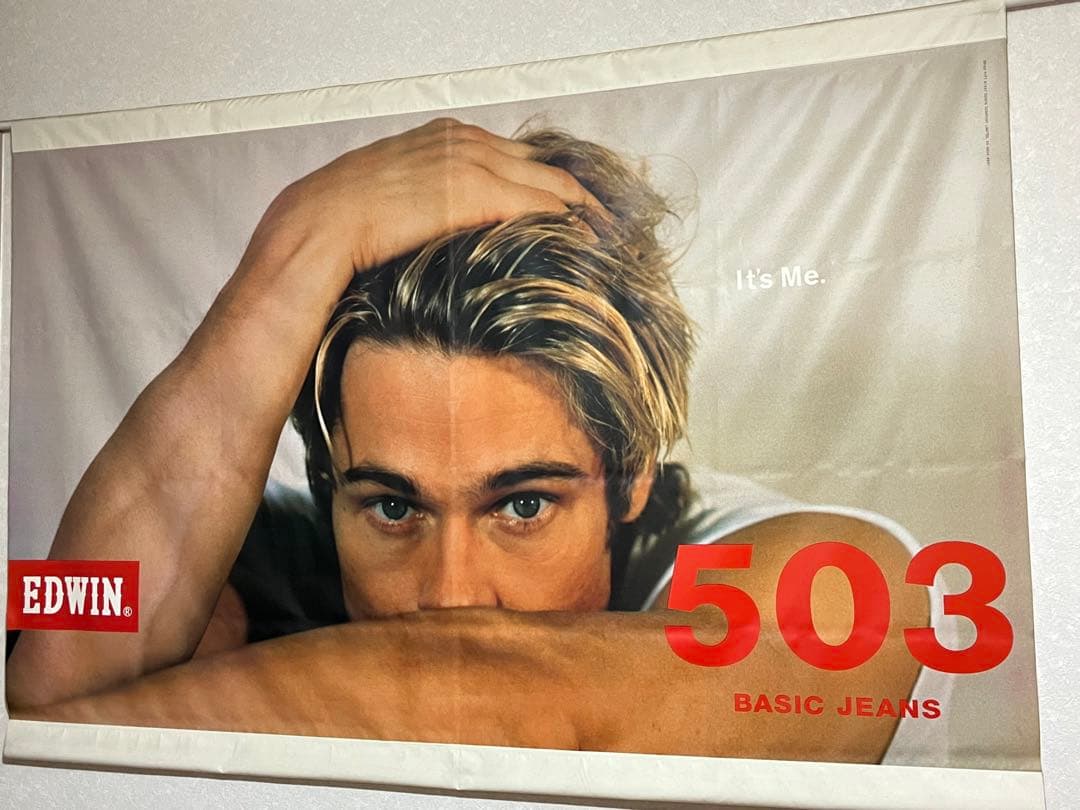 EDWIN】エドウィン ブラッドピット 【特大サイズ】 ポスター 非売品