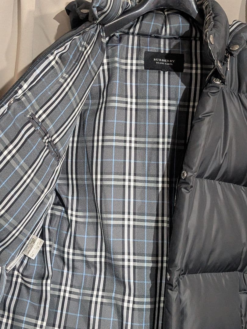 バーバリーブラックレーベル ホワイトグースダウンジャケット M 三陽