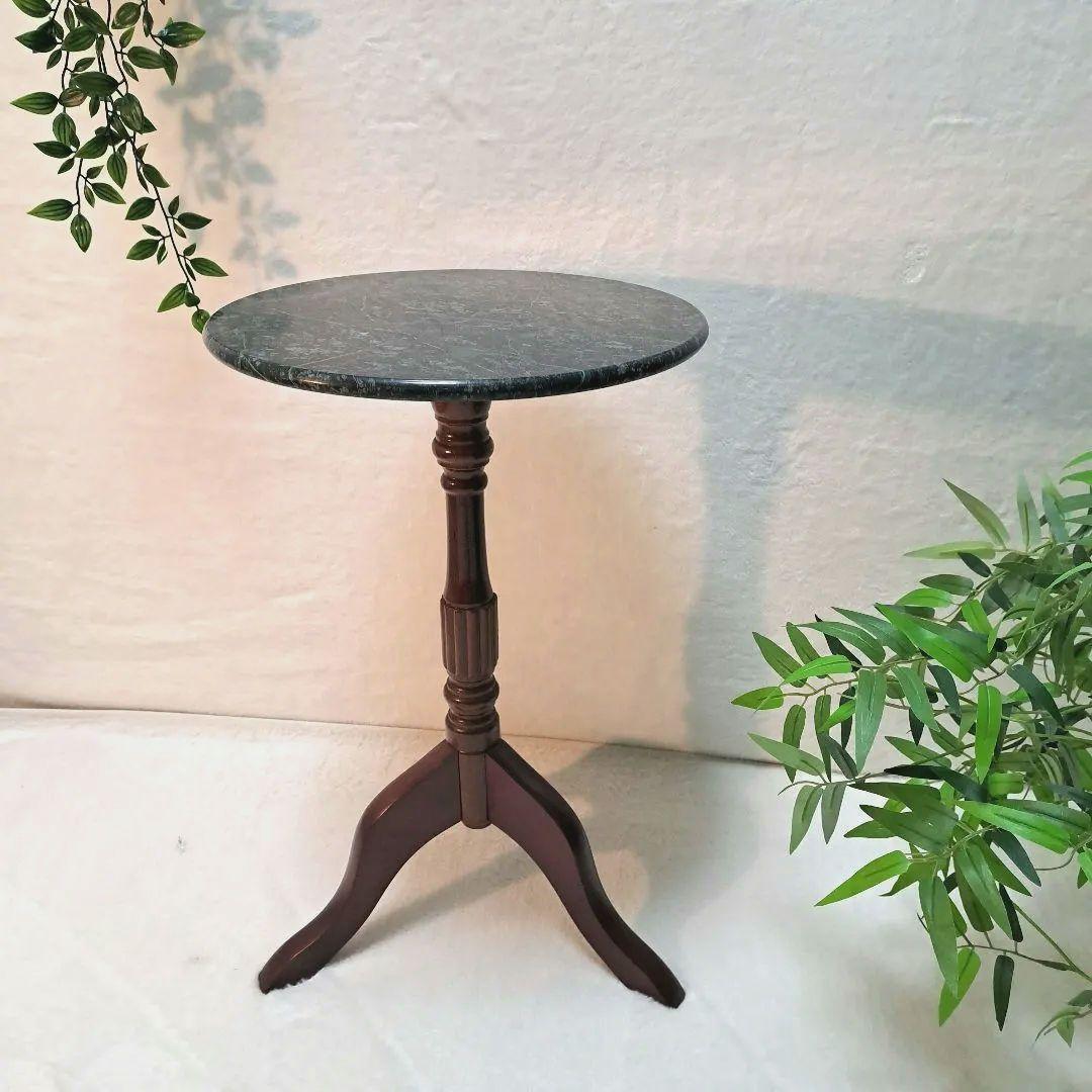 ヴィンテージ 大理石 サイドテーブル クラシック 猫足 アンティーク　グリーン 楽天市場】〔CSL02-JIG0101〕コンソールネコ脚【シャビーウッド