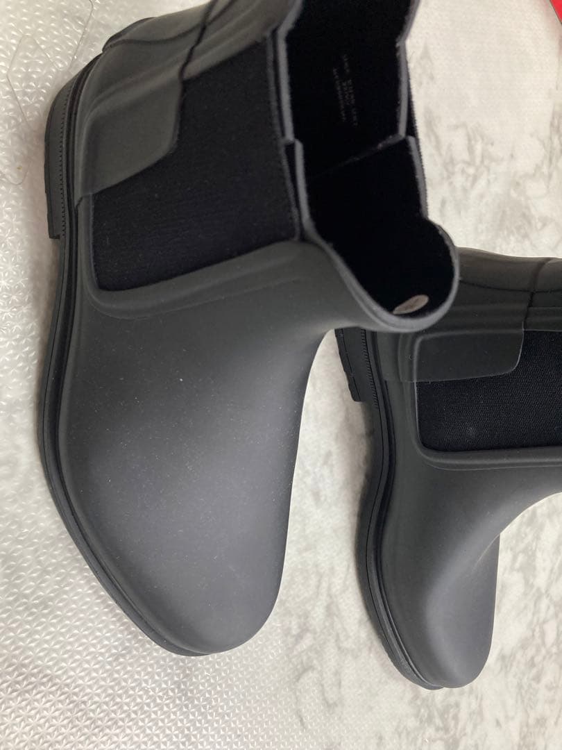 HUNTER黒 レインブーツ UK6(24.5cm)