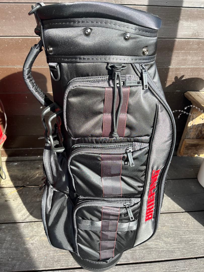 新品未使用　BRIEFING ゴルフバッグ ブラック アイアンカバー付 BRIEFING GOLF（ブリーフィングゴルフ） 最大53%☆2/27〜 日本正規品