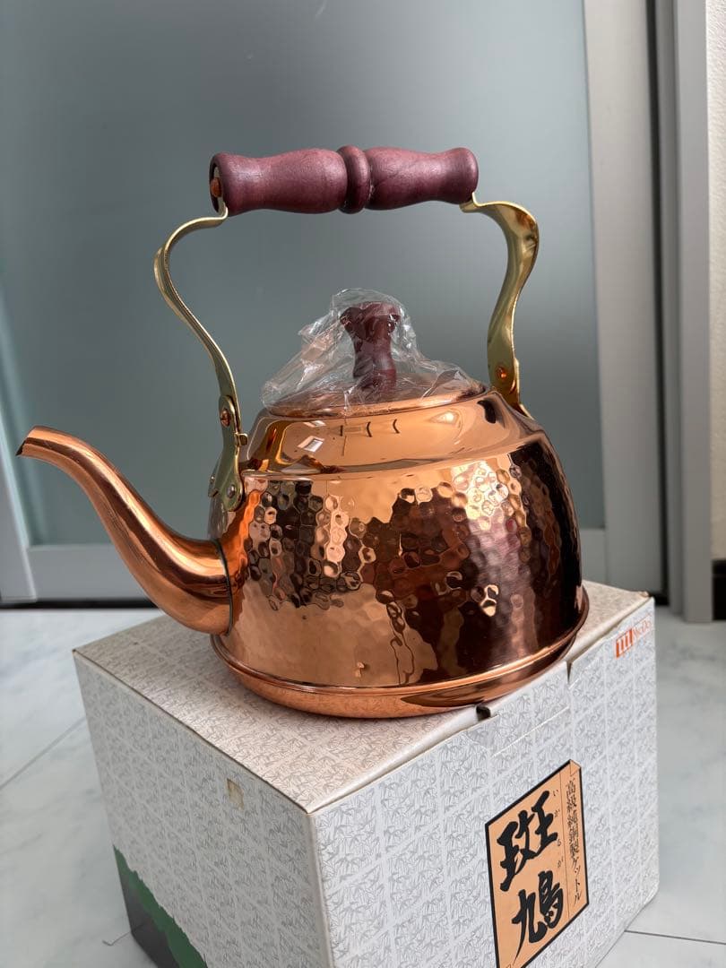 【新品未使用】MyoDo 明道 高級純銅製ケットル 斑鳩 2.1L