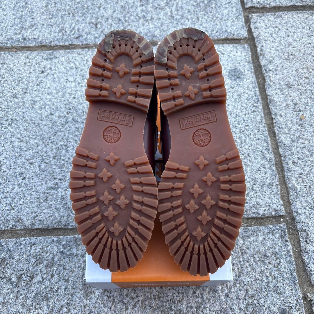 Timberland 3eye バーガンディ　26.5cm 美品　モカシン