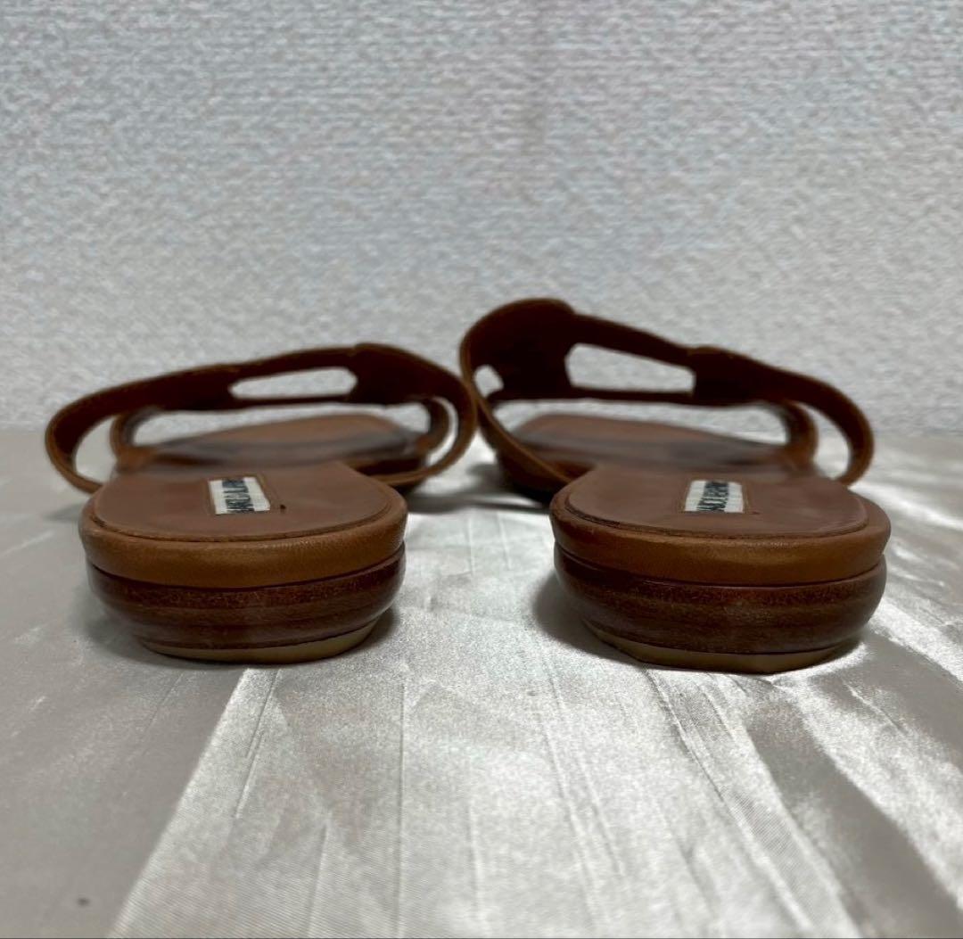 MANOLO BLAHNIKマノロブラニク　サンダル　37（23.5cm）