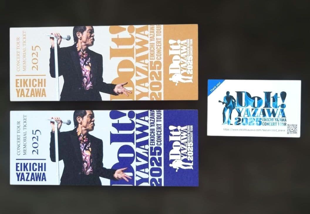 矢沢永吉 2025 横浜 メモリアルチケット & サンキューカード - メルカリ