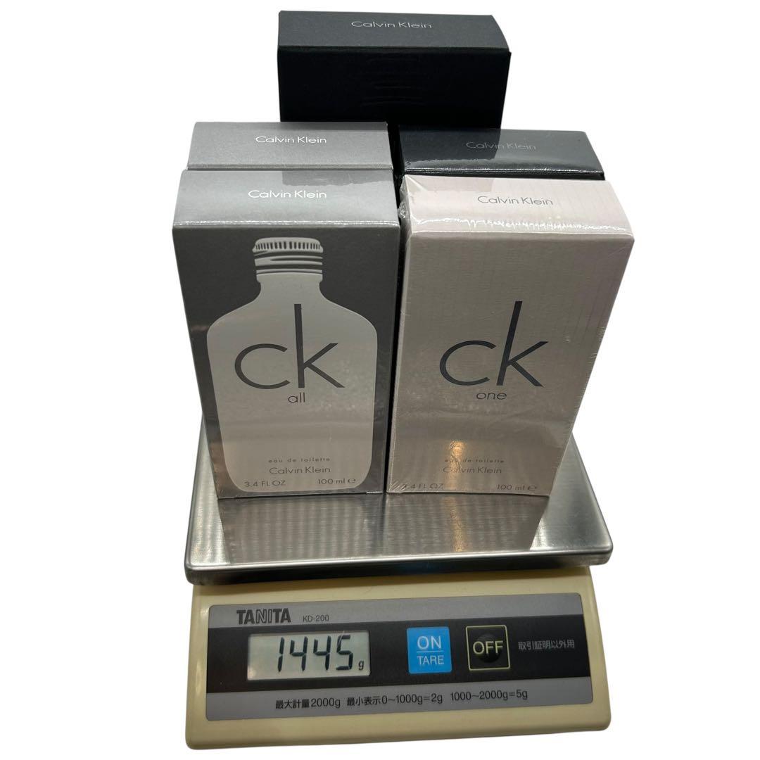 未開封 カルバンクライン オードトワレ 100ml 3本セット 中古2本おまけ