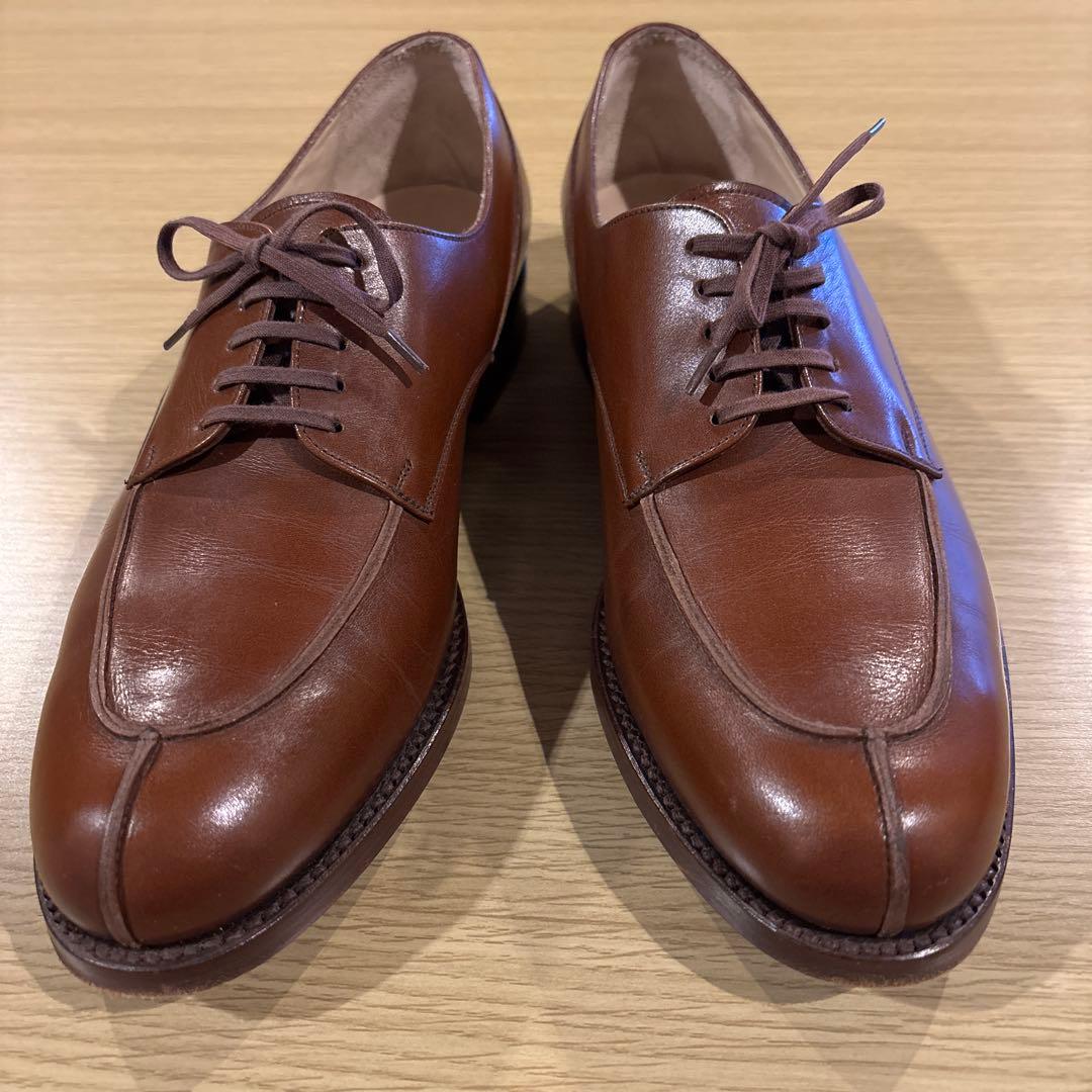 デ*ズ様 80s J.FENESTRIER Uチップシューズ 71/2 美品フランス製 J・FENESTRIER Uチップ 入手困難 - メルカリ