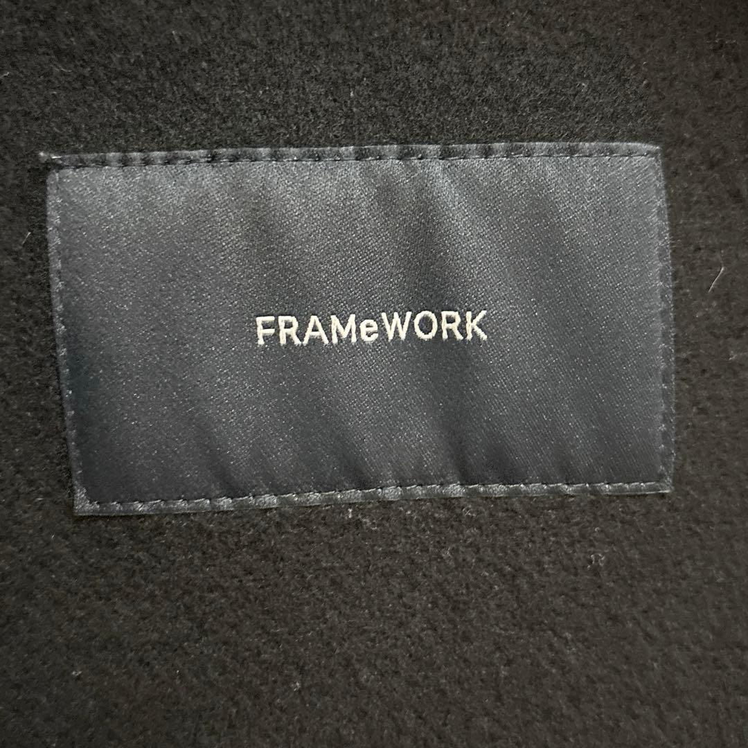 フレームワーク Super 100ダブルクロスPコート ブラック 38 - メルカリ