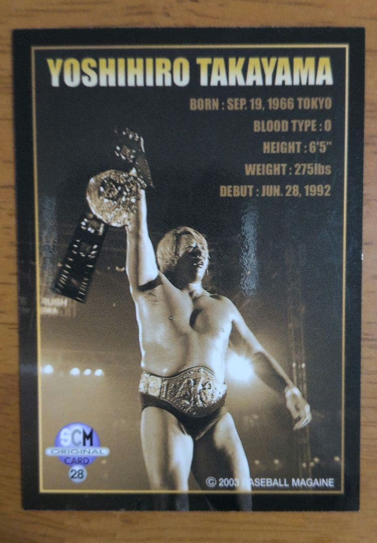 高山善廣 20th NWF & 32nd IWGP ヘビー級チャンピオンカード - メルカリ